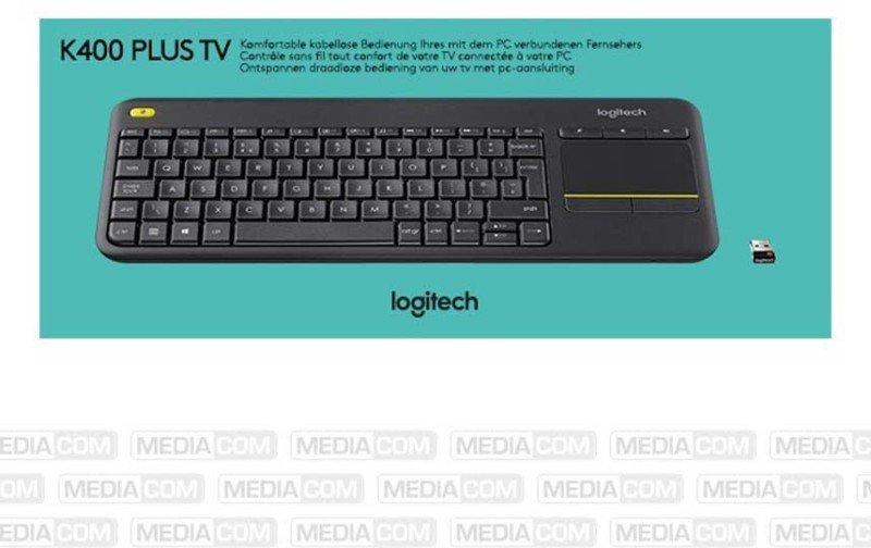 E+P Elektrik  Wireless Touch Keyboard K400 Plus noir - Allemagne 