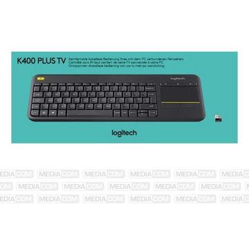 Wireless Touch Keyboard K400 Plus nero - Germania
