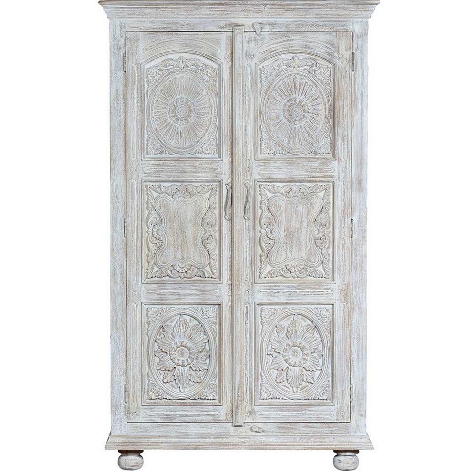 mutoni Schrank Cottage Mango vintage weiss 114x200  