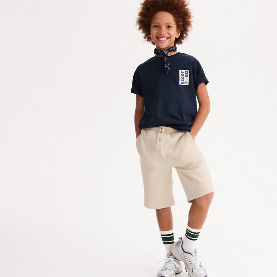 Bermuda oversize en molleton