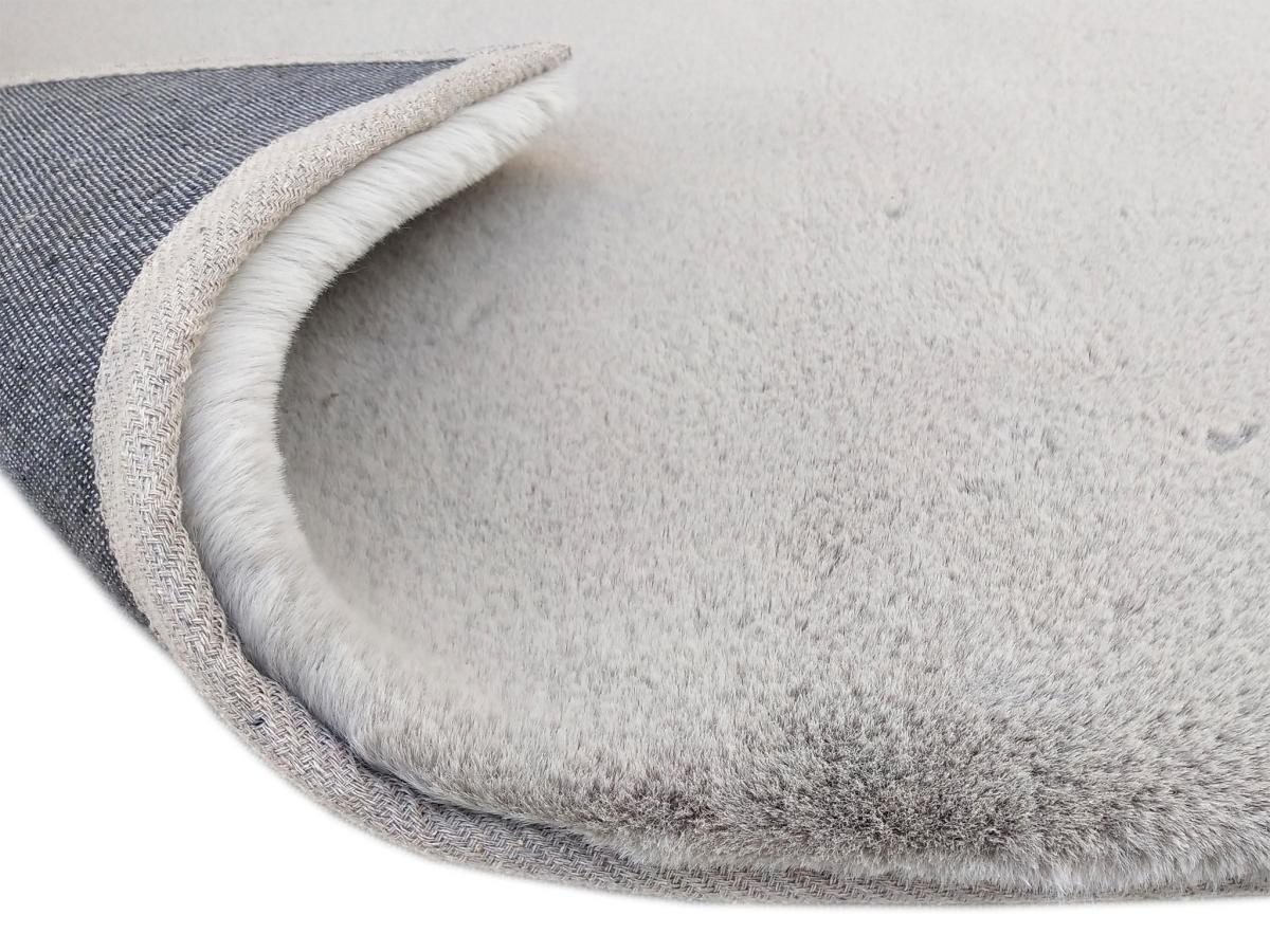 Vente-unique Hochflorteppich in Pelz-Optik - 160 x 230 cm - Grau - BUNNY  