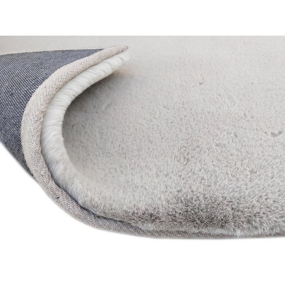 Vente-unique Hochflorteppich in Pelz-Optik - 160 x 230 cm - Grau - BUNNY  