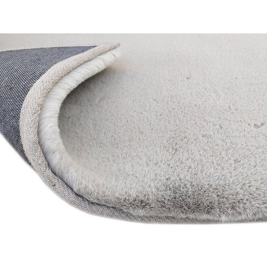 Vente-unique Tapis shaggy à poils longs effet fourrure - 160 x 230 cm - Gris - BUNNY  