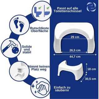 Well Care Toilettenhocker Weiss  