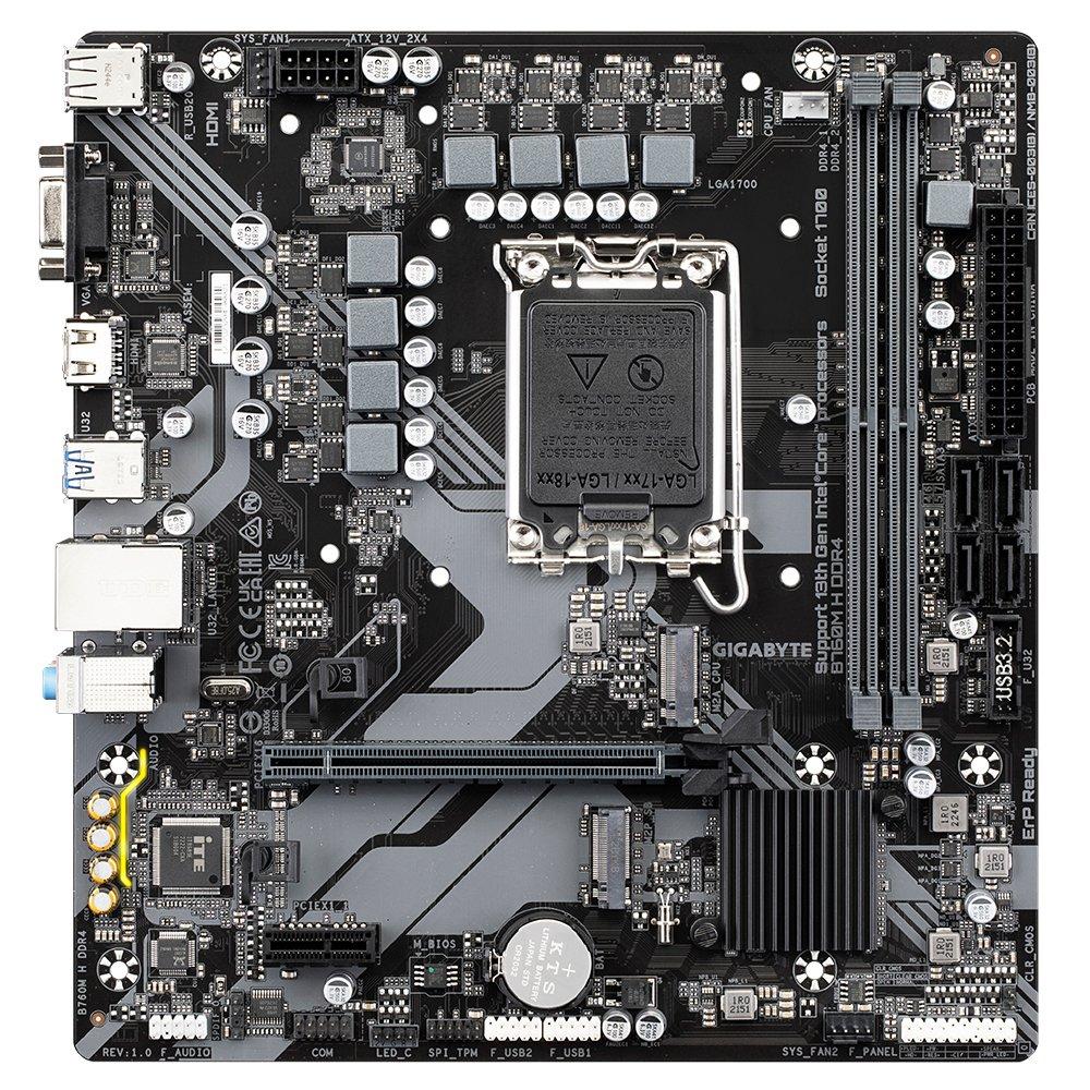 Gigabyte  B760M H DDR4 scheda madre Intel B760 Express LGA 1700 micro ATX 