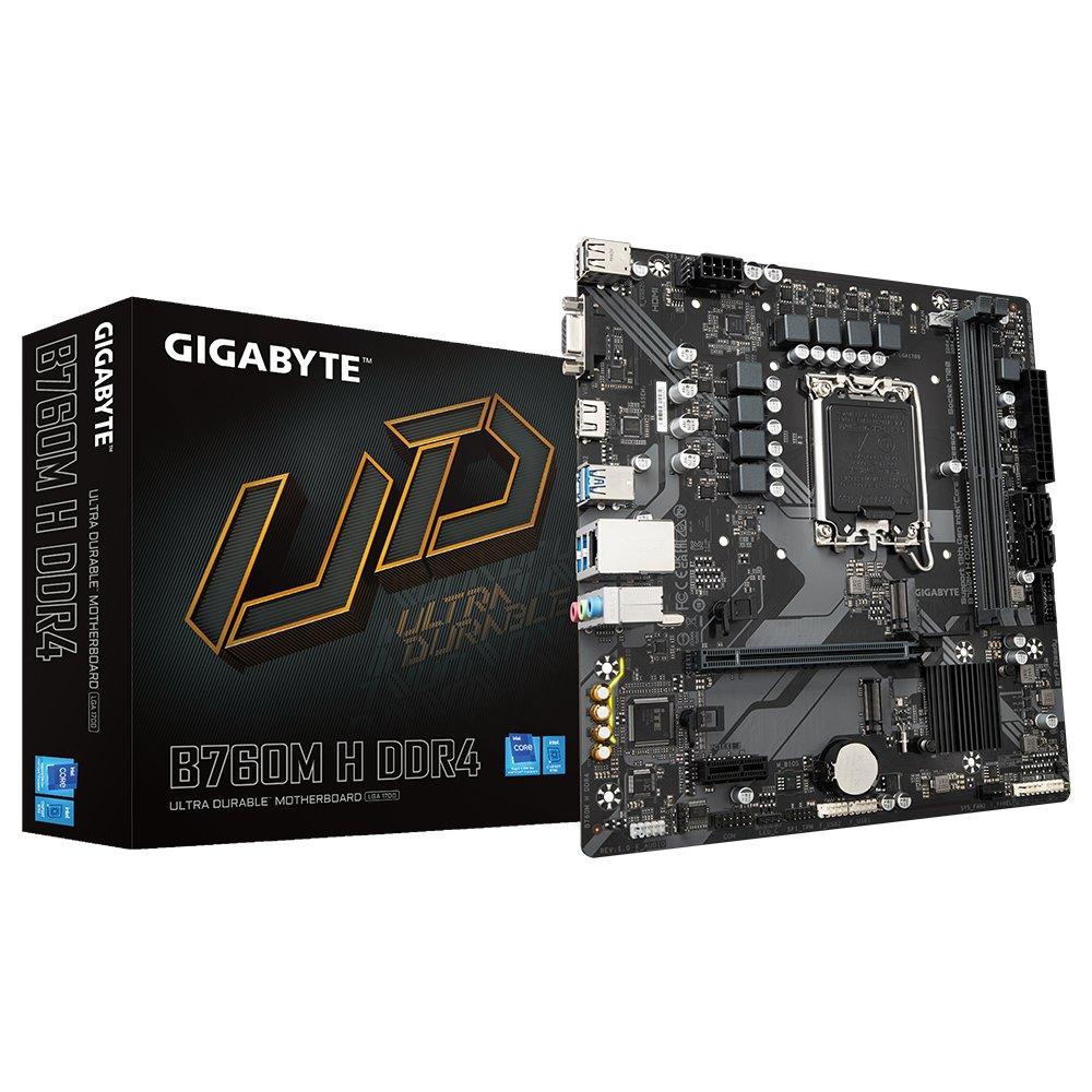 Gigabyte  B760M H DDR4 scheda madre Intel B760 Express LGA 1700 micro ATX 