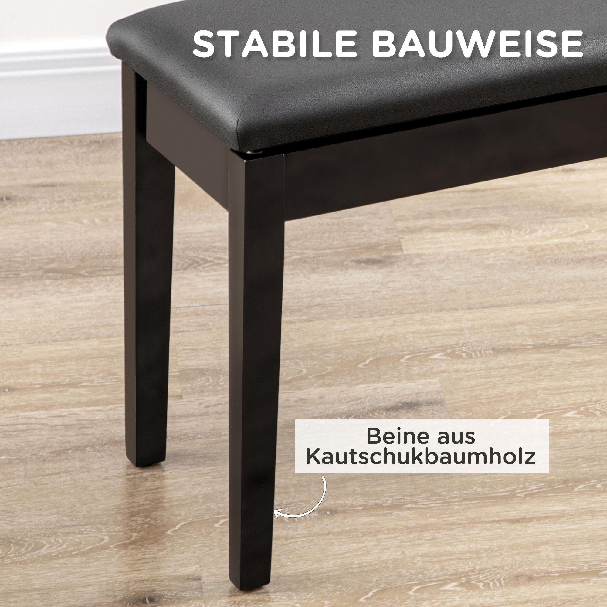 HOMCOM Banc de piano  