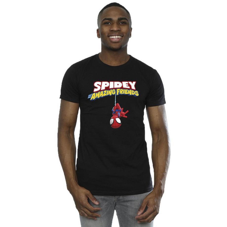 MARVEL Spidey and His Amazing Friends Hanging Upside Down T-Shirt  