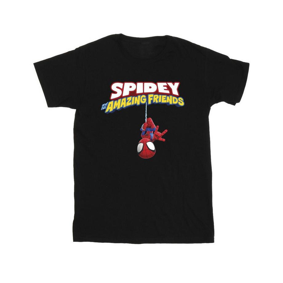 MARVEL Spidey and His Amazing Friends Hanging Upside Down T-Shirt  