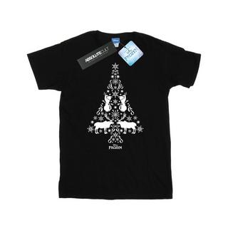 Disney Frozen Weihnachtsbaum Print T-Shirt  