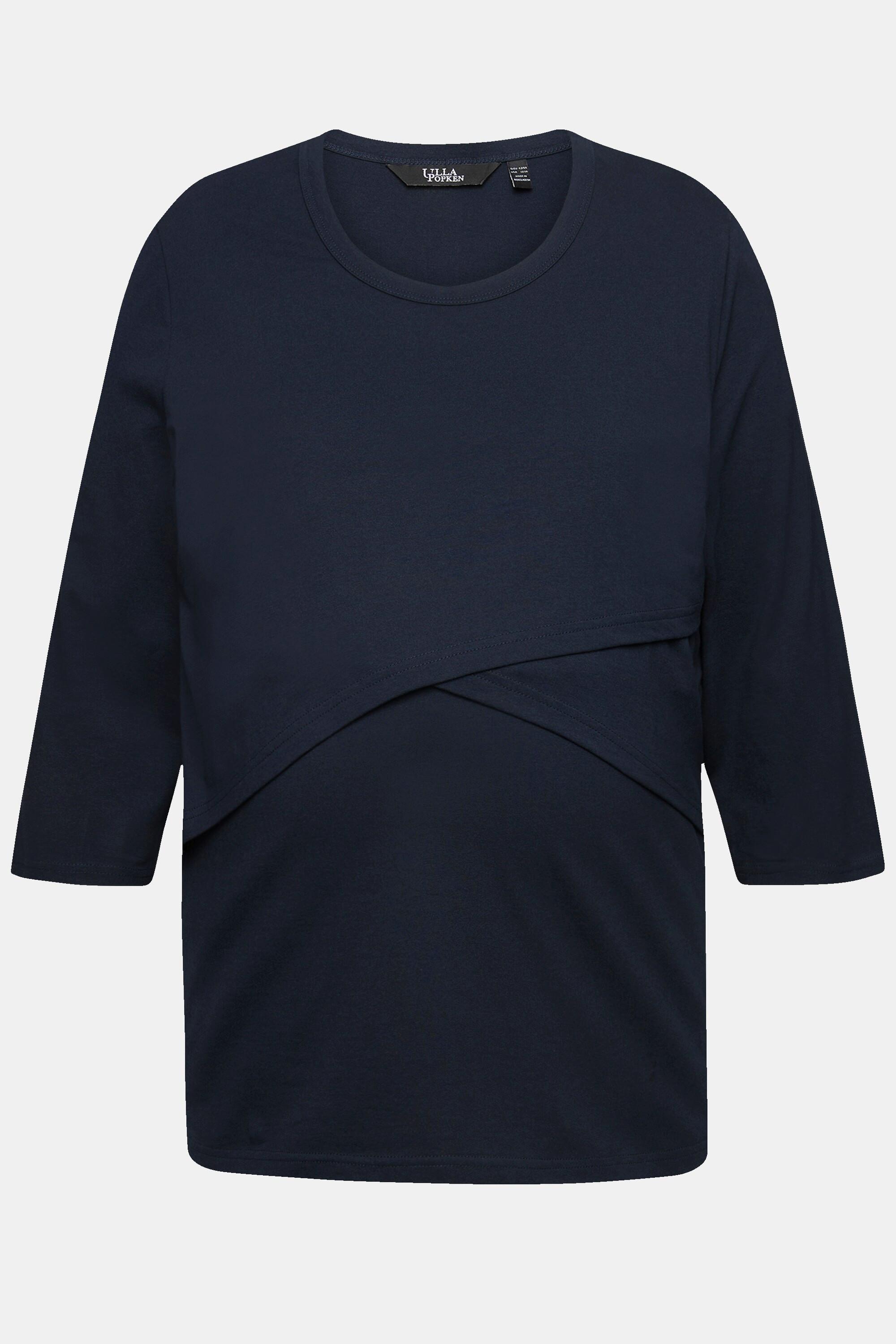 Ulla Popken Bellieva T-Shirt Maternità Funzione Allattamento  