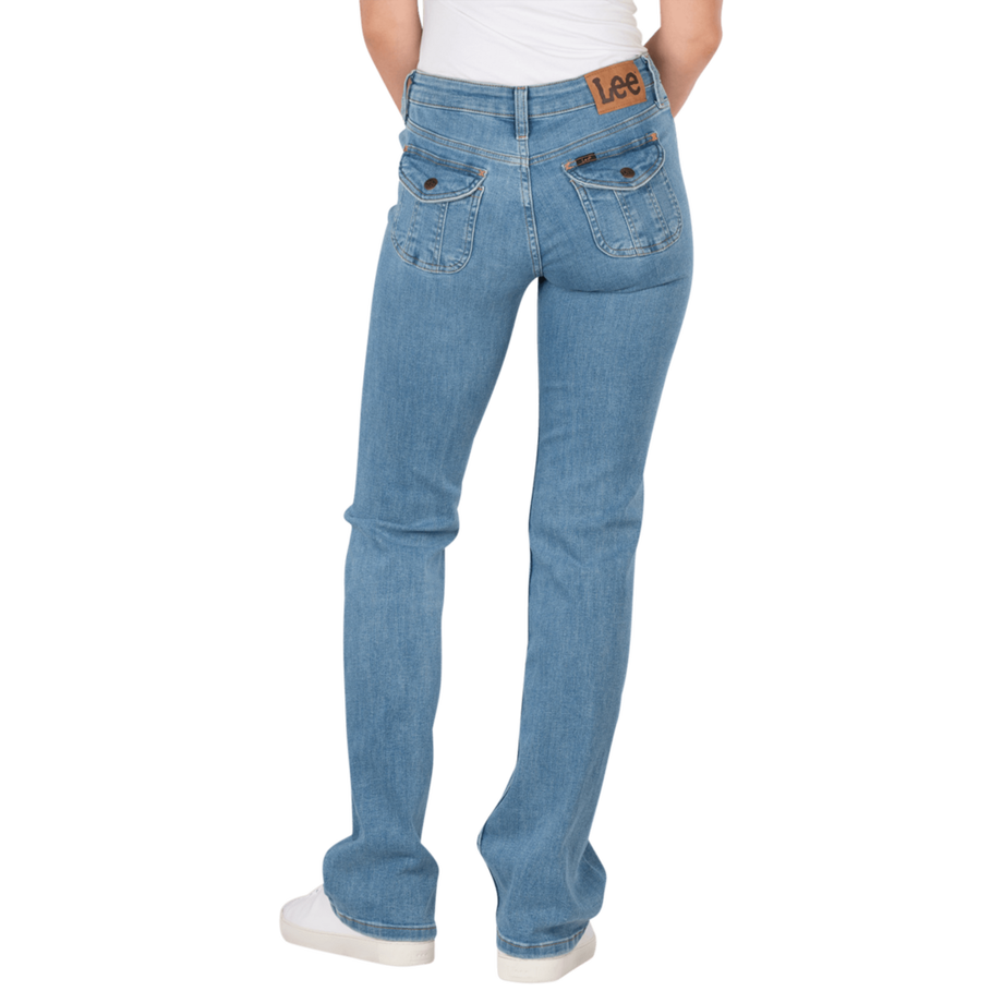 Lee Jessica Jeans Bootcut con Tasca a Coperchio  
