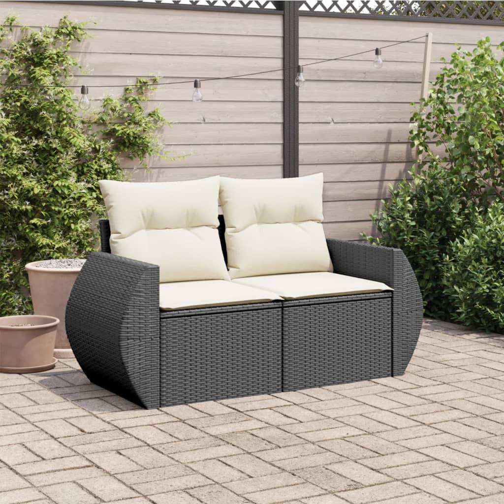 VidaXL Canapé de jardin rotin synthétique  