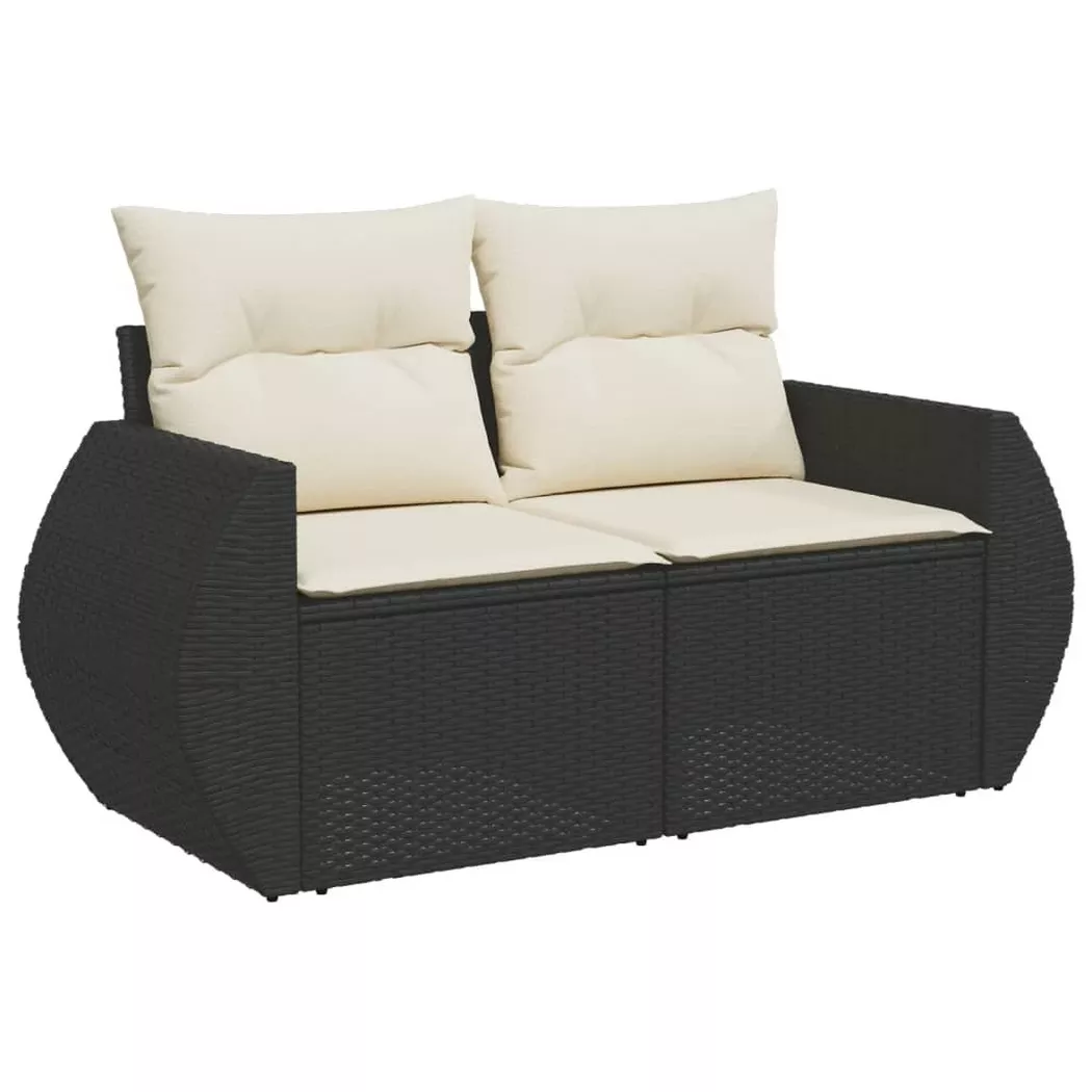 VidaXL - Canapé de jardin rotin synthétique, One Size, Noir