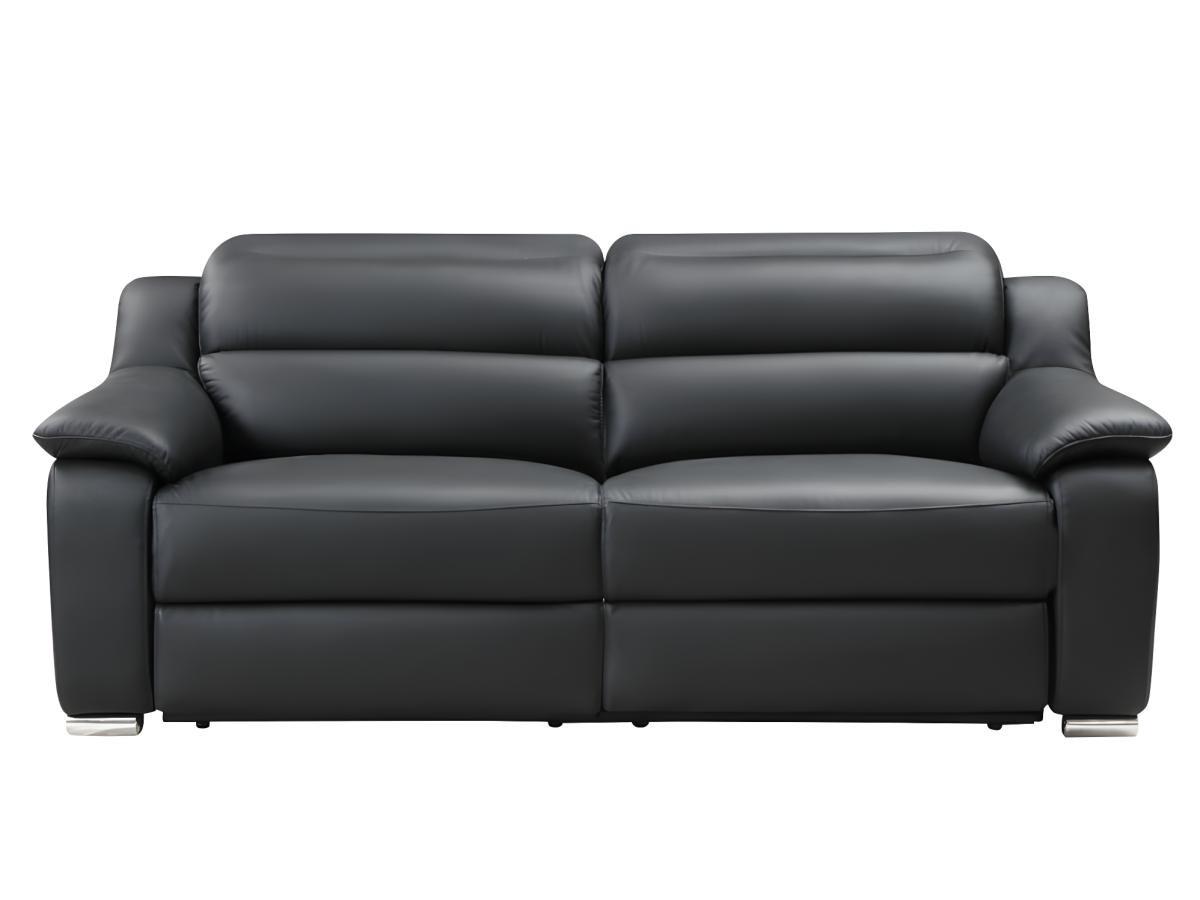 Vente-unique Relaxsofa elektrisch 3Sitzer ARENA III Leder  