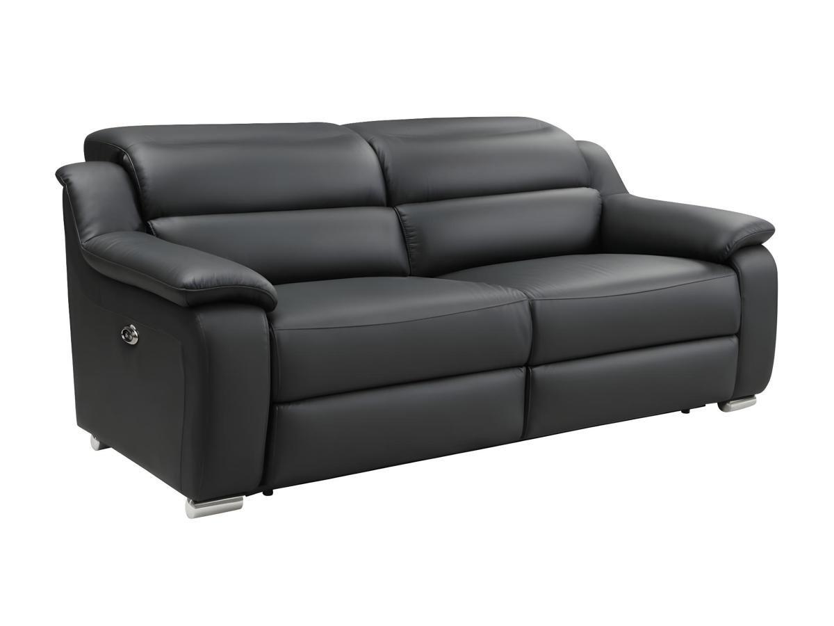 Vente-unique Relaxsofa elektrisch 3Sitzer ARENA III Leder  