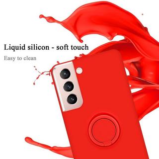 Cadorabo  Hülle für Samsung Galaxy S21 5G TPU Silikon mit Ring Liquid 