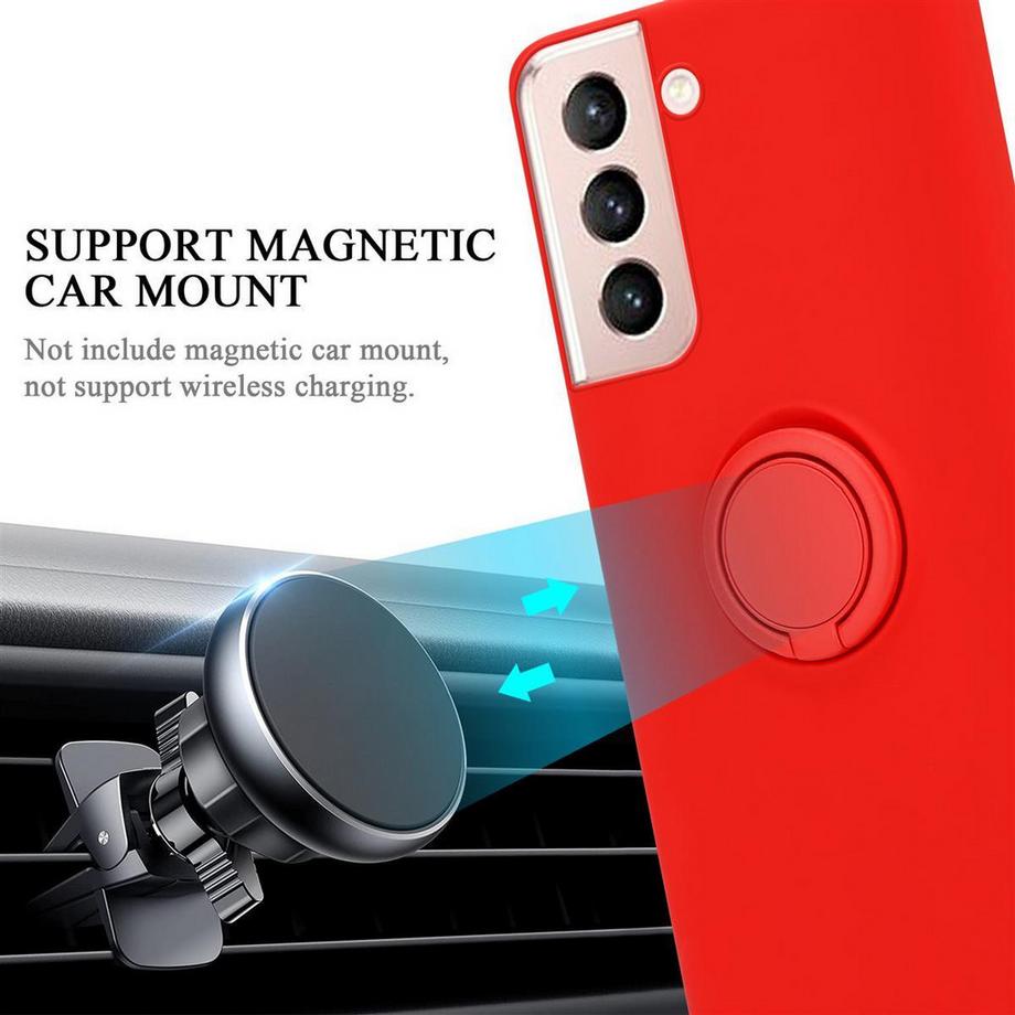 Cadorabo  Hülle für Samsung Galaxy S21 5G TPU Silikon mit Ring Liquid 