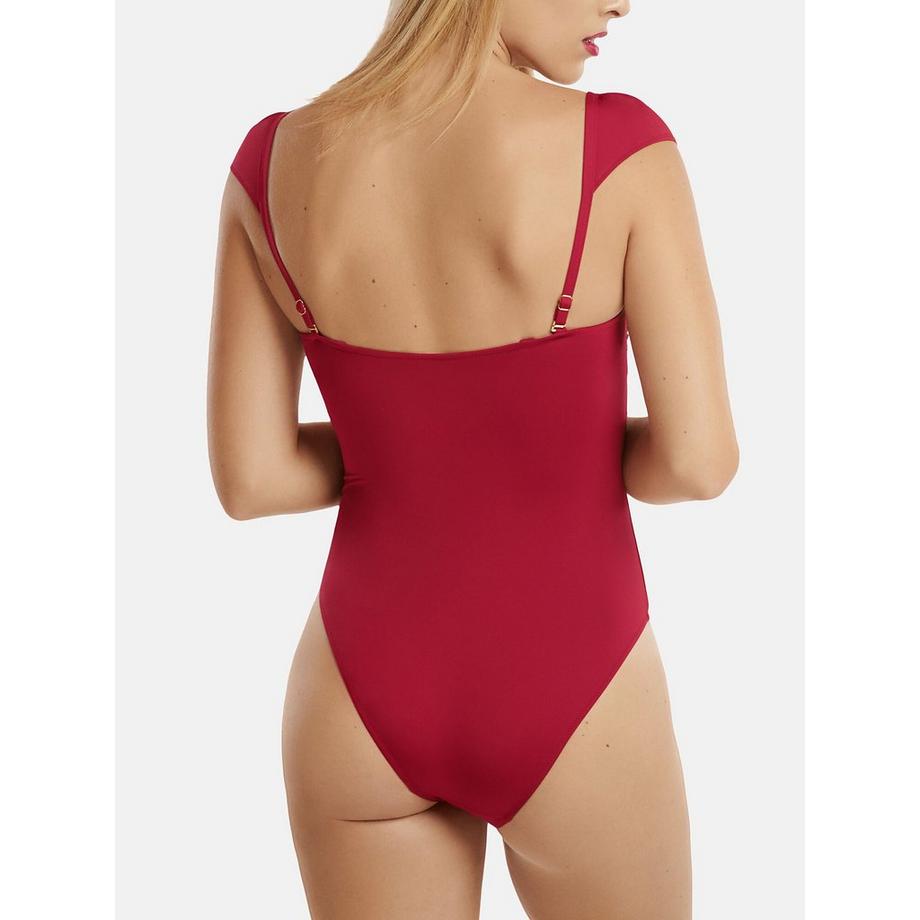 Lisca Isola Rossa Einteiliger vorgeformter Verstellbare Träger-Badeanzug  