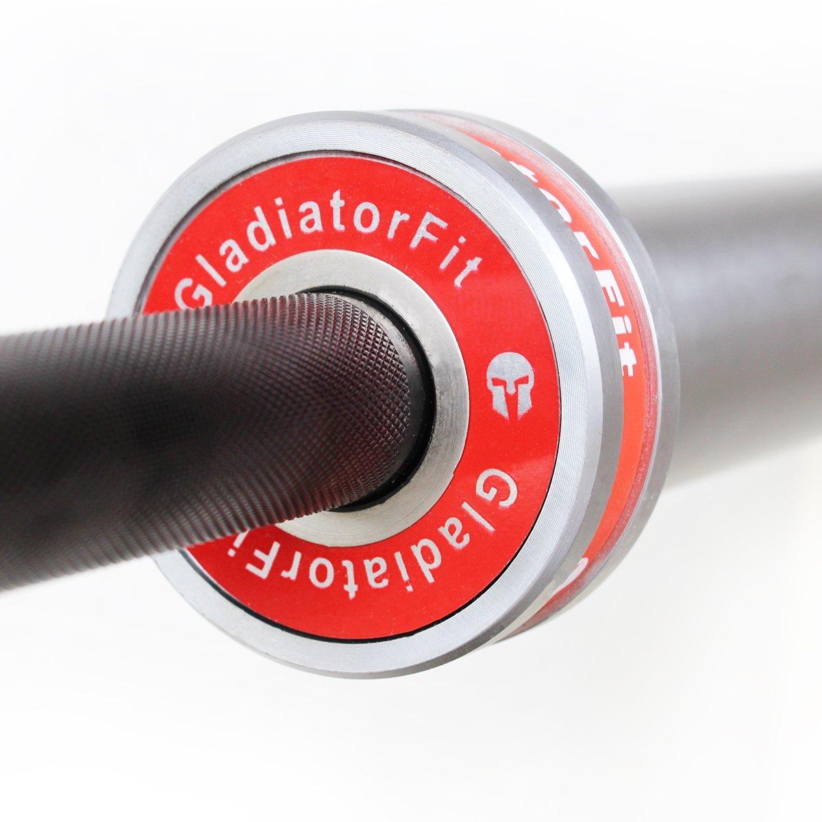 GladiatorFit  Barre musculation "Barbell" en aluminium 220cm Ø 50mm + 2 stop disques GladiatorFit 