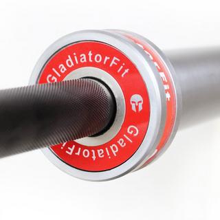 GladiatorFit  Barre musculation "Barbell" en aluminium 220cm Ø 50mm + 2 stop disques GladiatorFit 