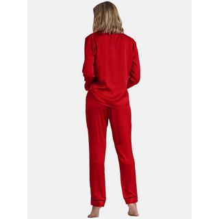 Admas  Pyjama satin tenue d'intérieur chemise et pantalon Classic 