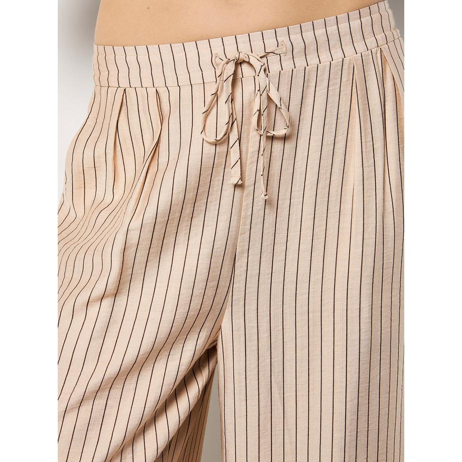 APRICOT Nadelstreifen-Hose mit weitem Bein  