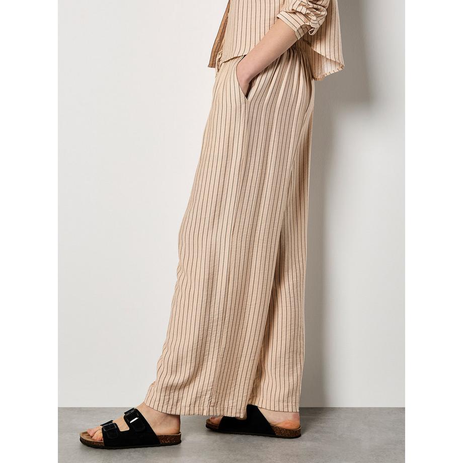 APRICOT Nadelstreifen-Hose mit weitem Bein  