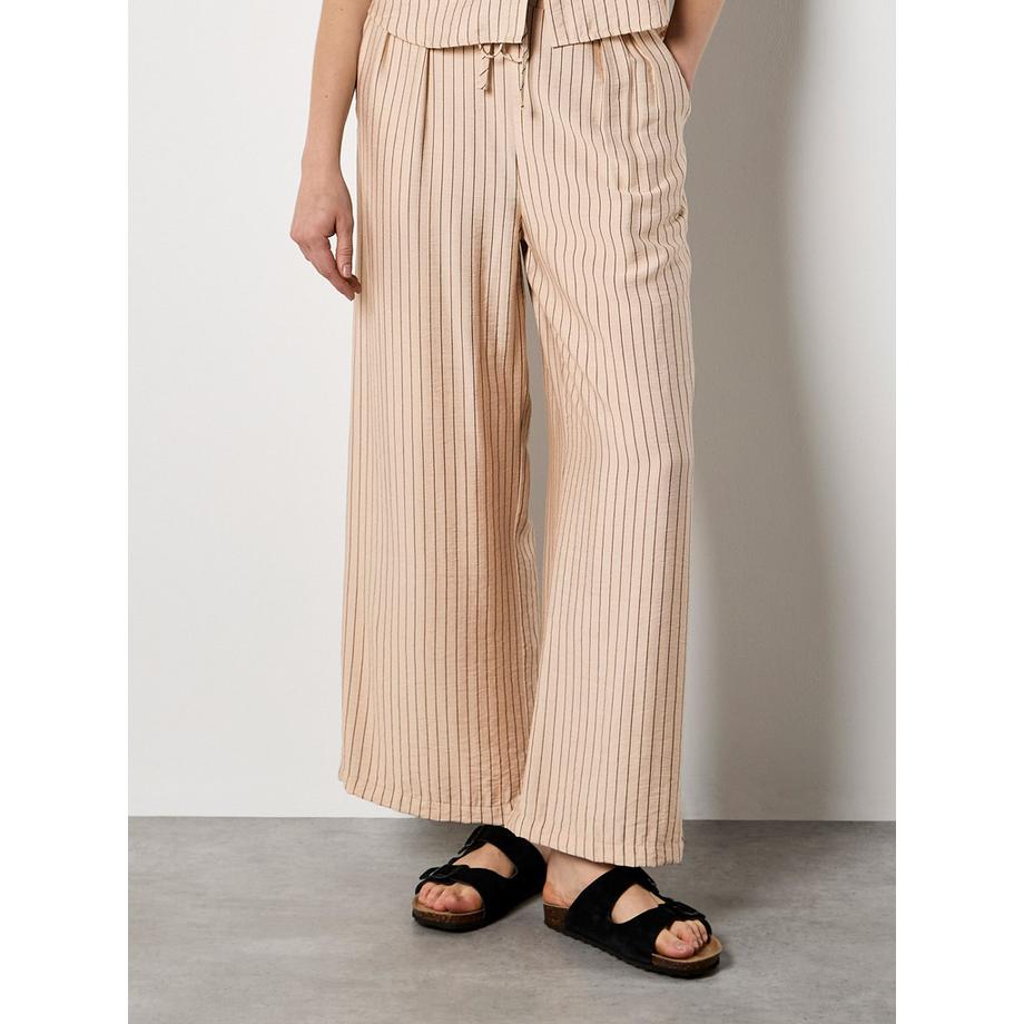 APRICOT Nadelstreifen-Hose mit weitem Bein  