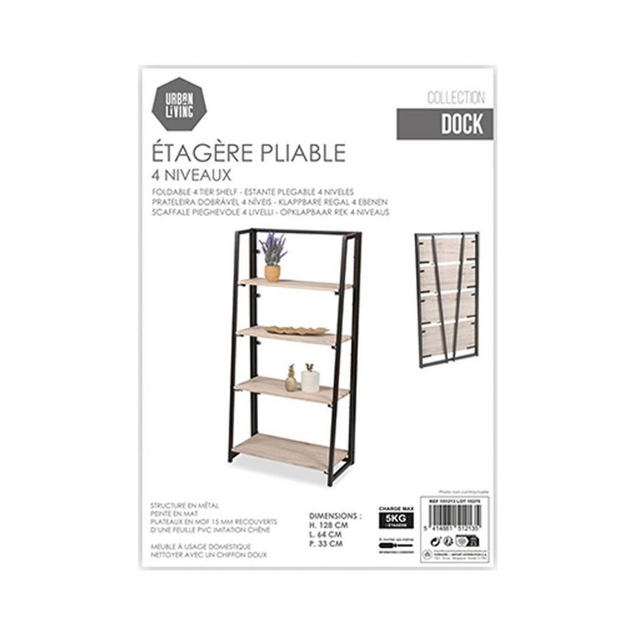 Urban Living Étagère à livres pliable Living  