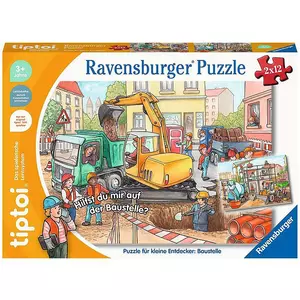 Ravensburger tiptoi Puzzle 00137 Puzzle für kleine Entdecker: Baustelle, Puzzle für Kinder ab 3 Jahren, für 1 Spieler