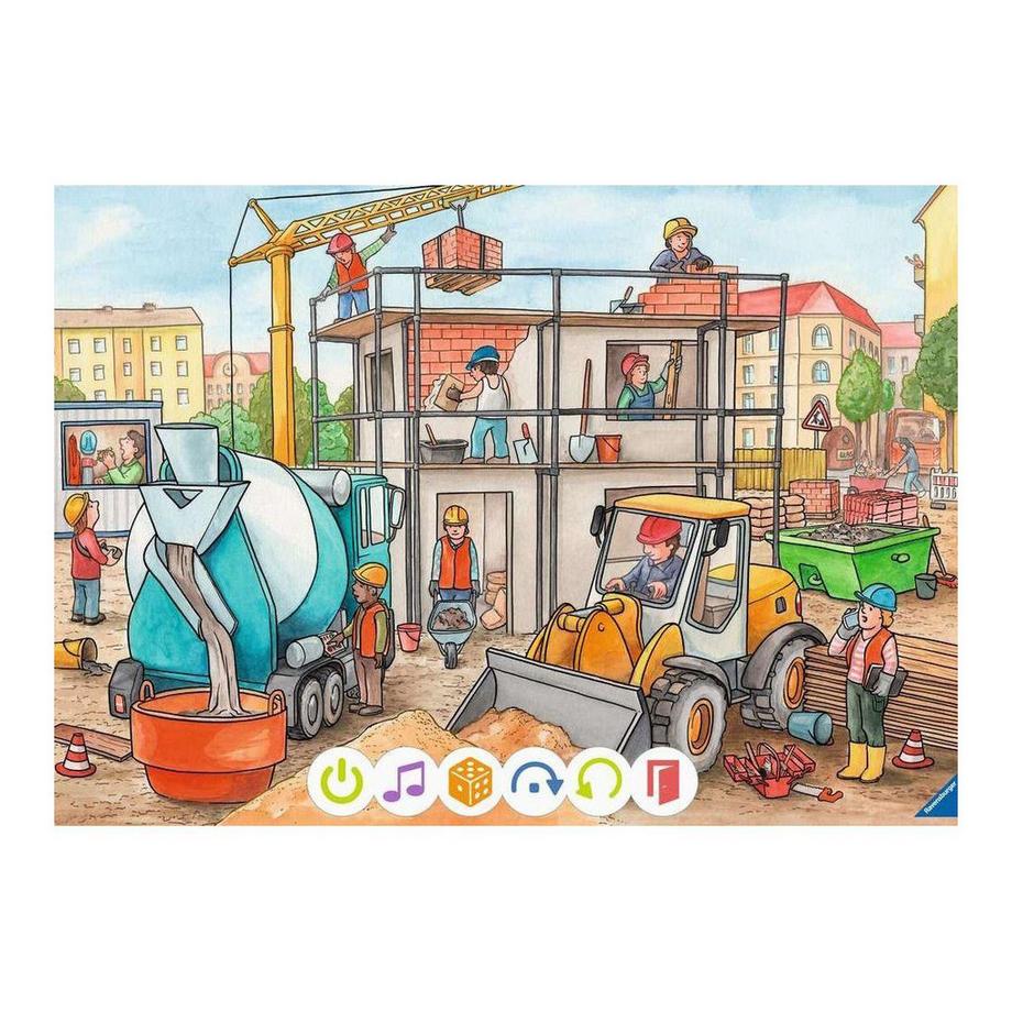 Ravensburger  tiptoi Puzzle für kleine Entdecker: Baustelle (2x12) 