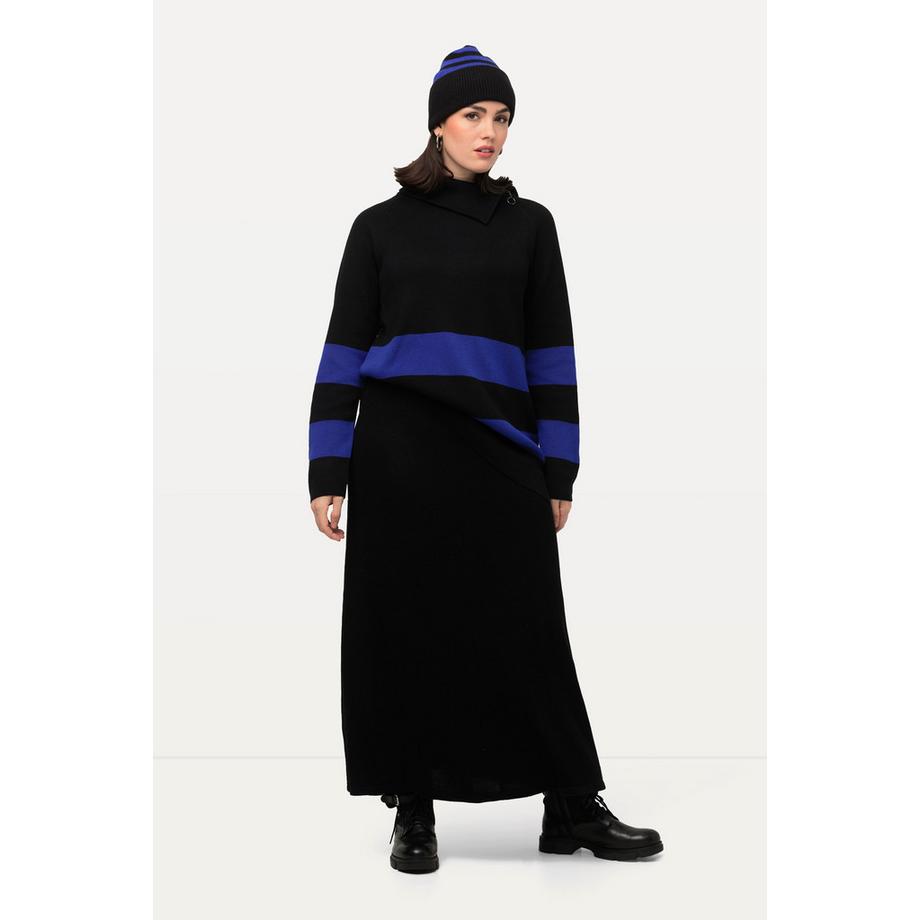 Ulla Popken Strick Midirock A-Linie Elastikbund Feinstrick  