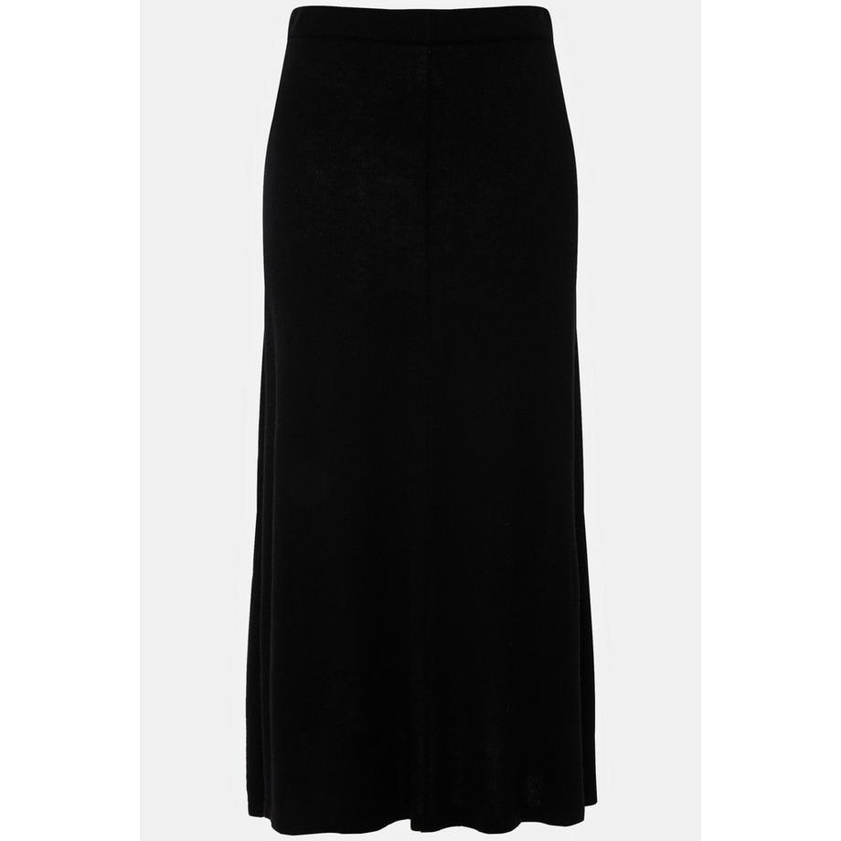 Ulla Popken Strick Midirock A-Linie Elastikbund Feinstrick  