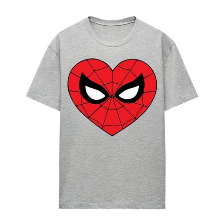 Spider-Man Herz Grafikdruck T-Shirt  
