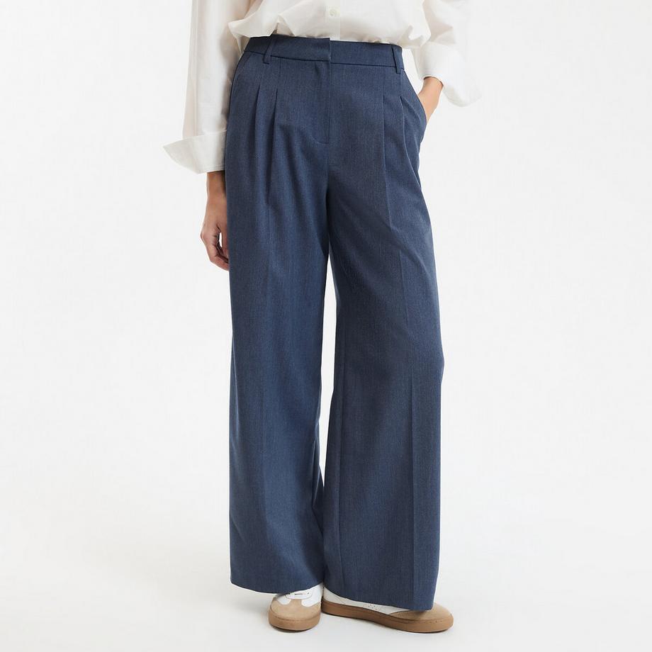 La Redoute Collections Loose-Fit Bundfaltenhose  