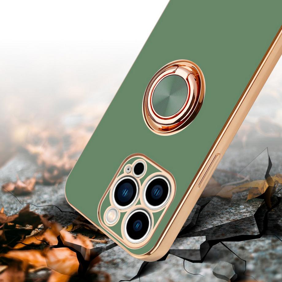 Cadorabo  Hülle für Apple iPhone 14 PRO mit Ring - Schutzhülle 
