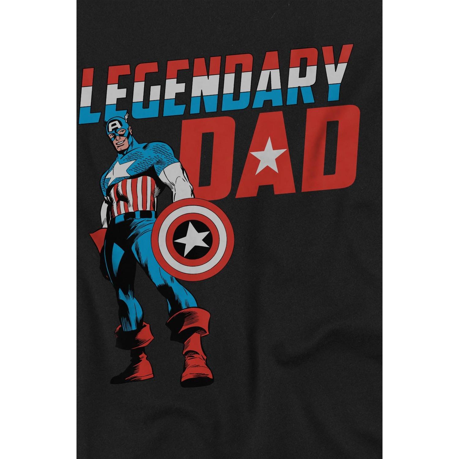 CAPTAIN AMERICA  Tshirt LEGENDARY DAD 