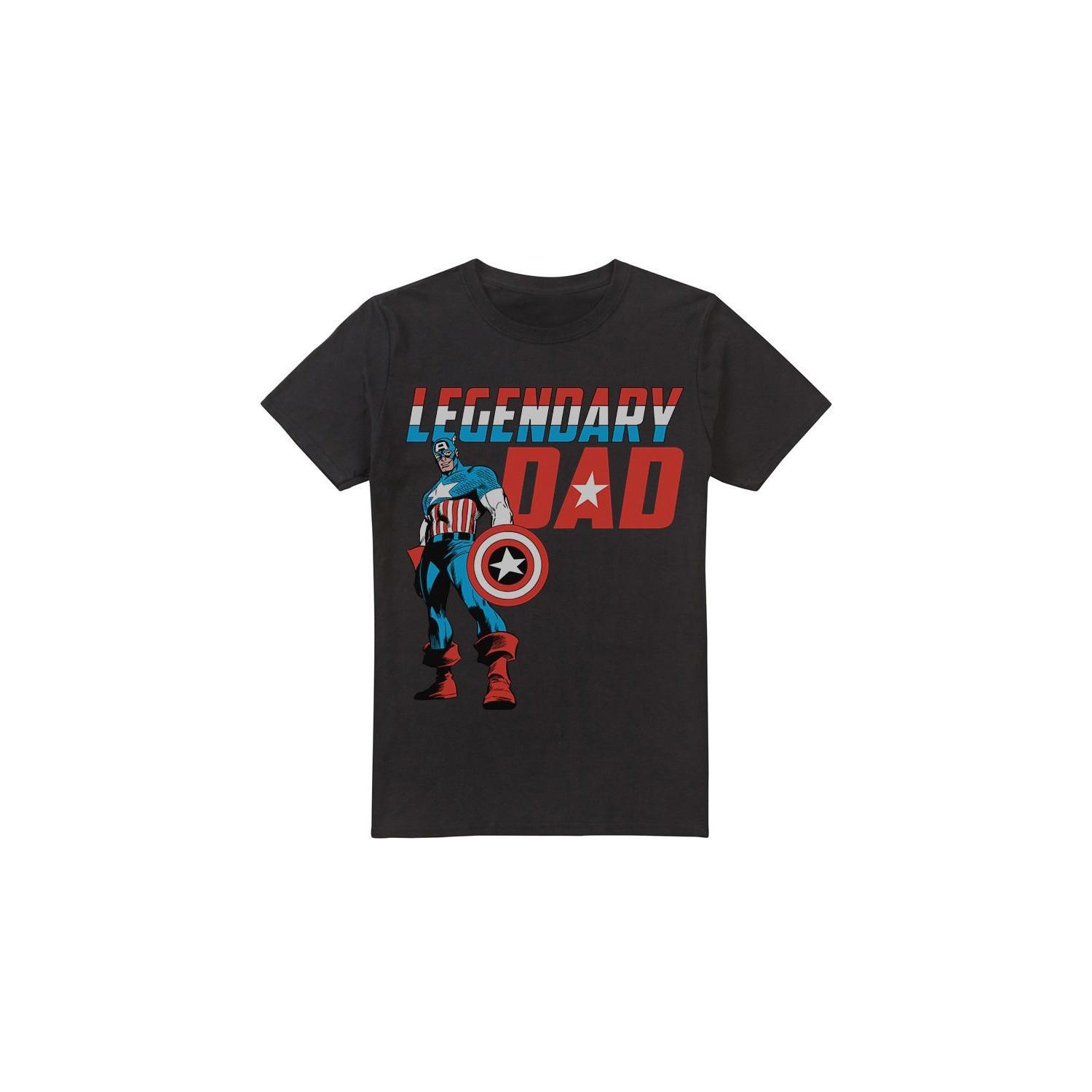 CAPTAIN AMERICA  Tshirt LEGENDARY DAD 