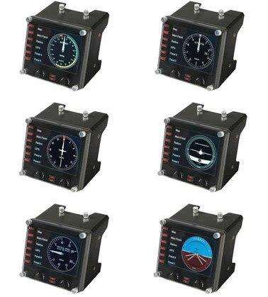 logitech G  Saitek Pro Flight Instrument Panel PZ46 Controllore per simulatore di volo USB PC Nero 