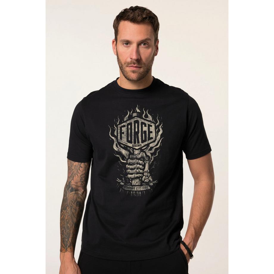 JP1880 T-shirt Mezza Manica con Stampa sul Petto  