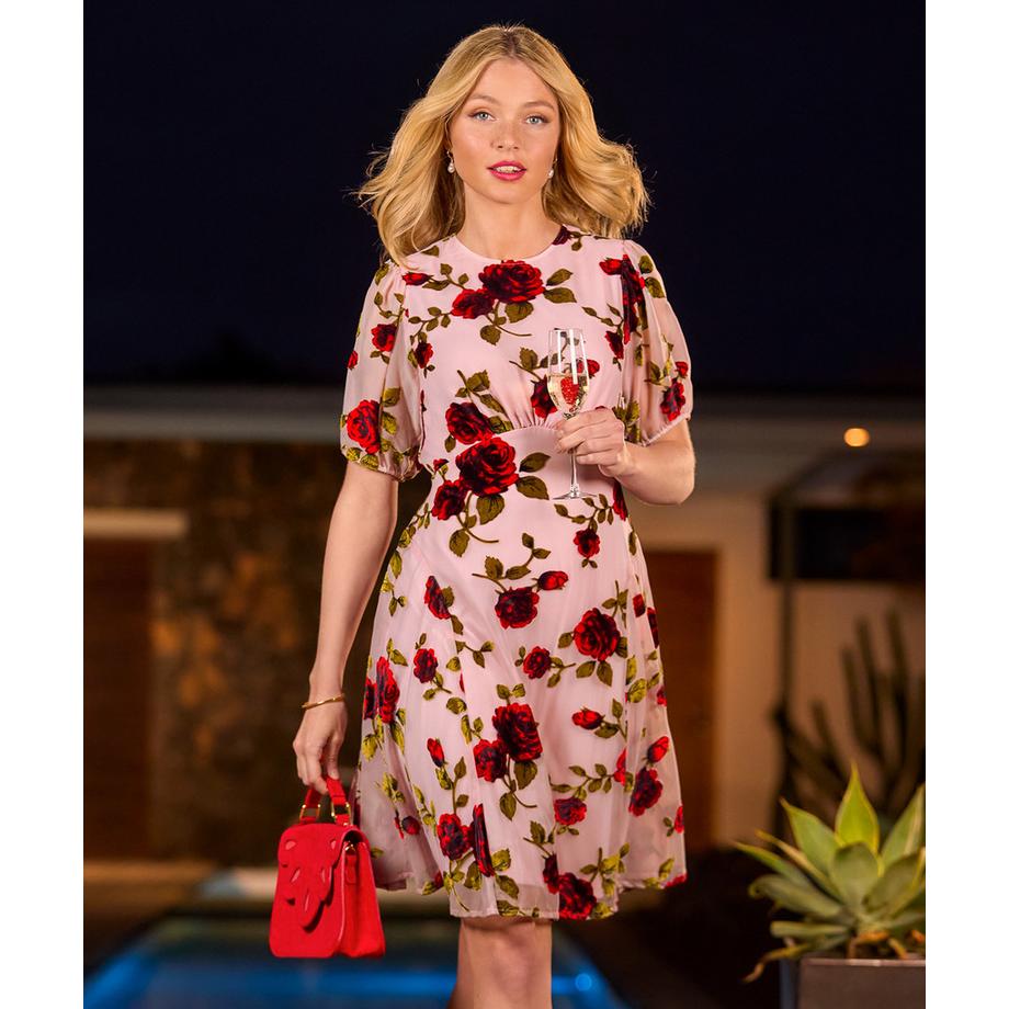 Joe Browns Abito Mini Devore Rose  