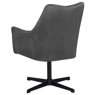 Beliani Fauteuil pivotant en Velours Glamour VAKSALA  