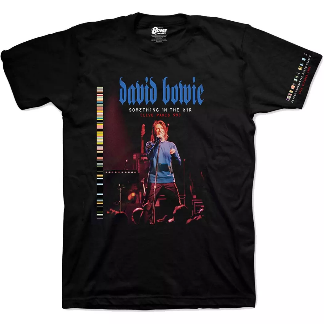 David Bowie - Tshirt LIVE IN PARIS, Live In Paris T-Shirt, M, Noir