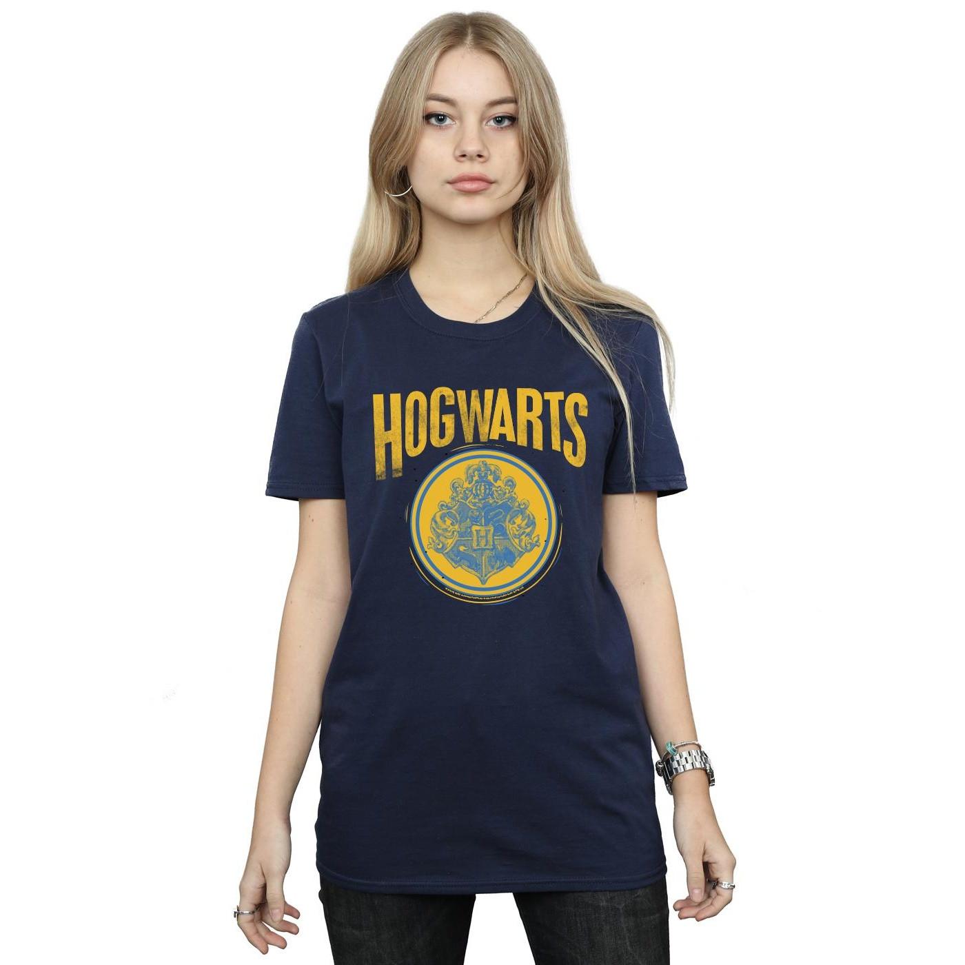 Harry Potter Hogwarts Stemma T-Shirt Maniche Corte  