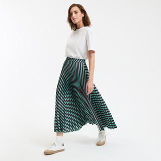 La Redoute Collections Gestreifter Plisseerock  