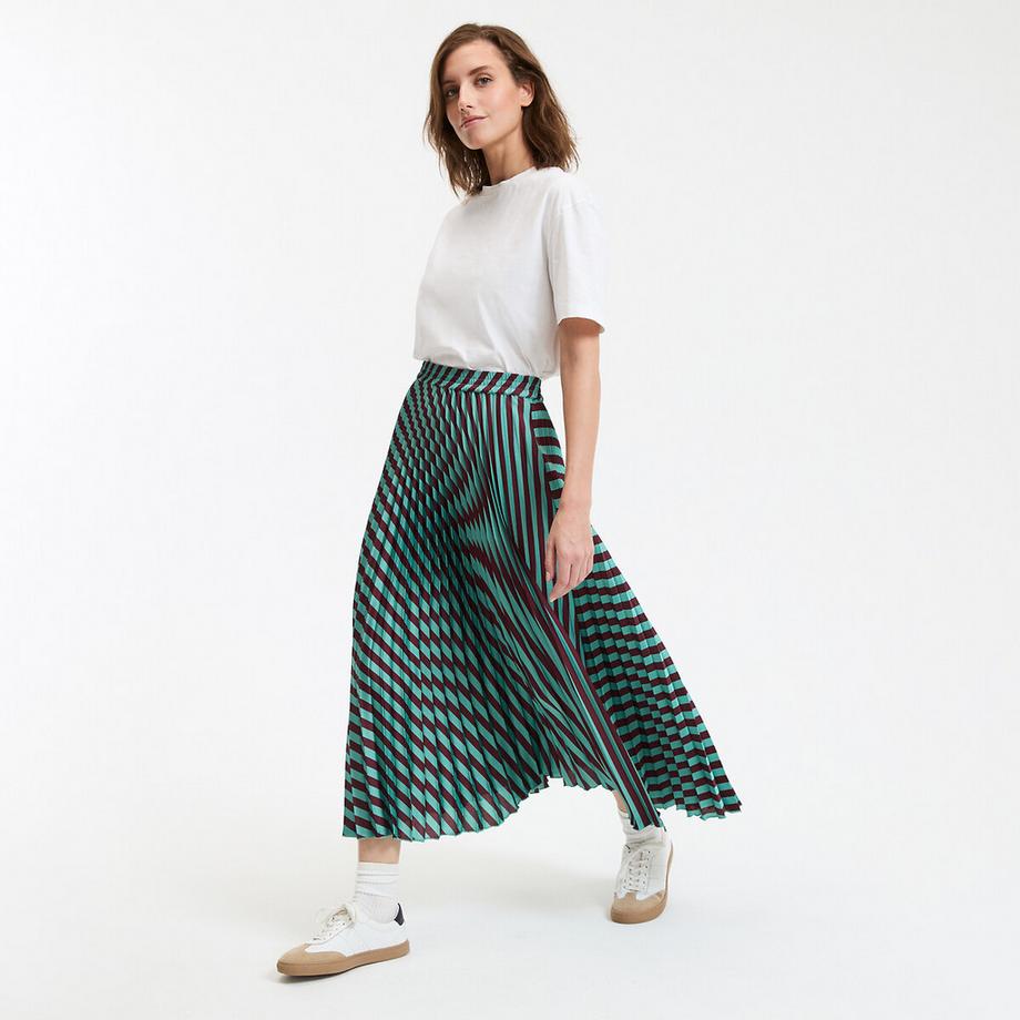 La Redoute Collections Gonna plissettata a righe  