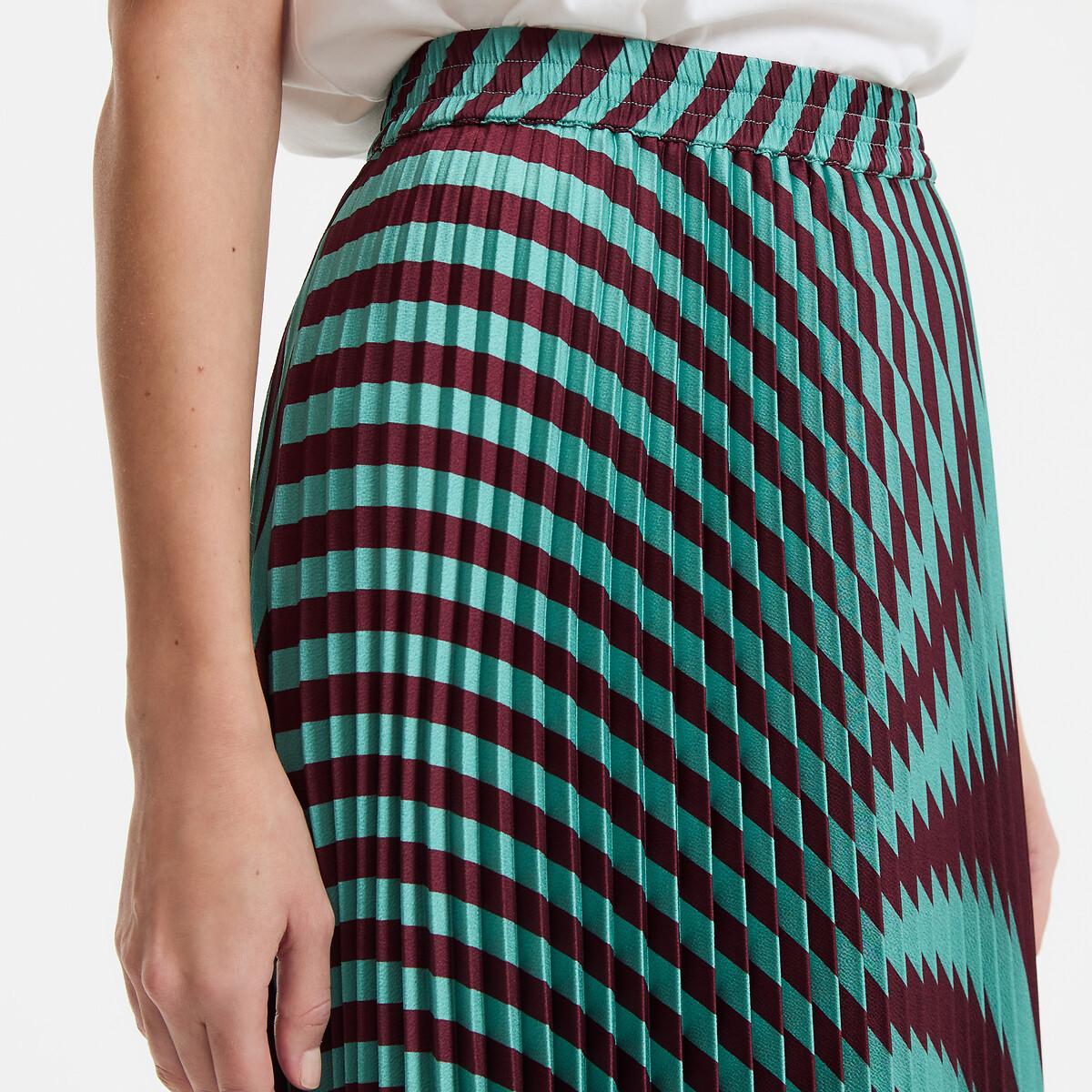 La Redoute Collections Gestreifter Plisseerock  