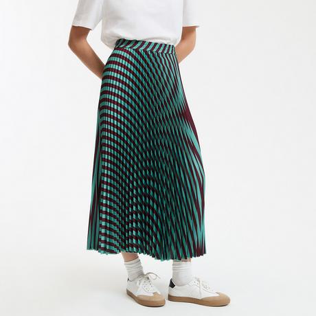 La Redoute Collections Gestreifter Plisseerock  