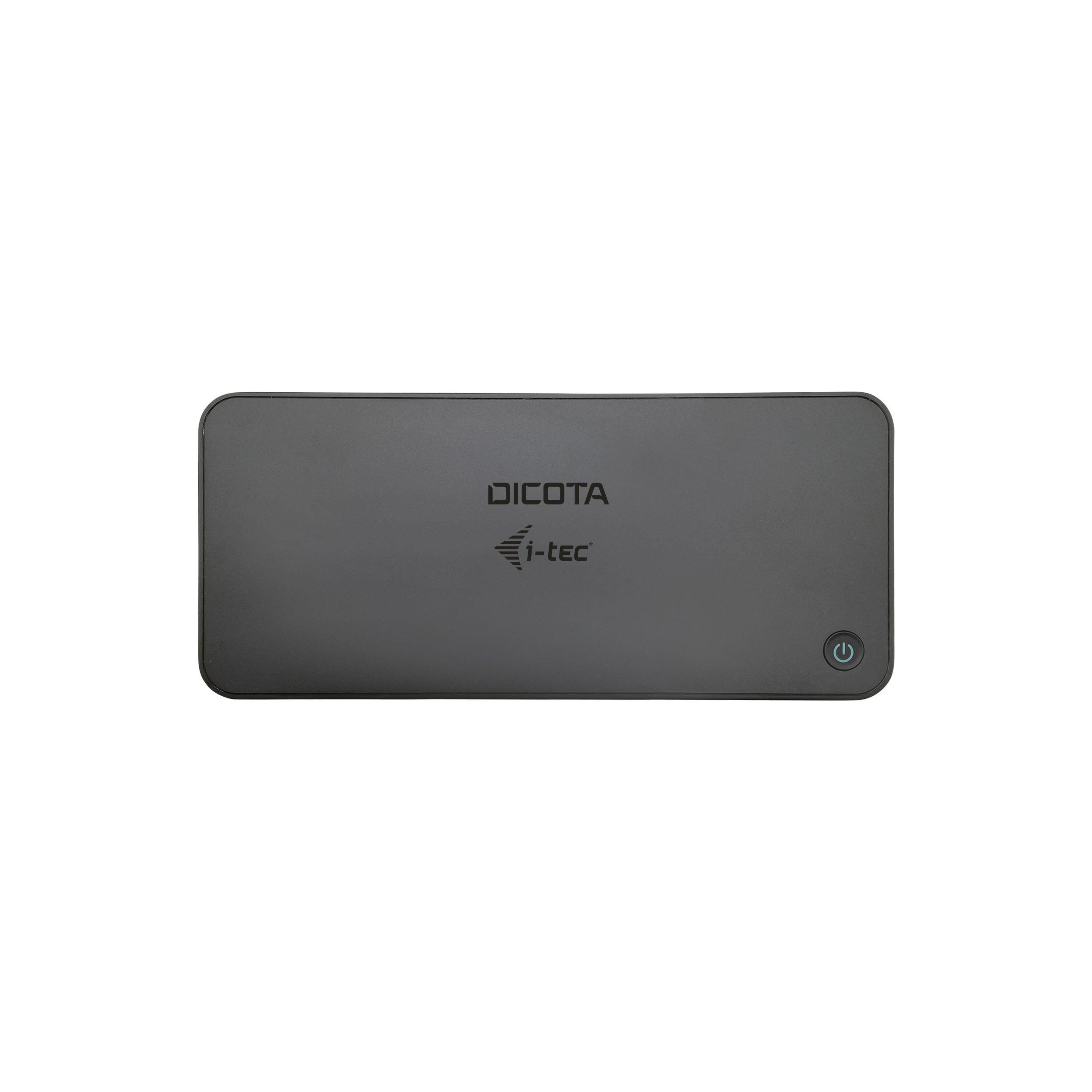DICOTA  D31951-CH station d'accueil Avec fil USB Type-C Noir 